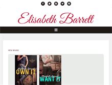Tablet Screenshot of elisabethbarrett.com